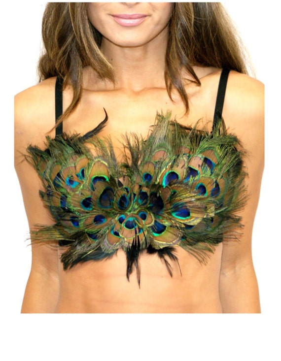 peacock feather bra Peacock edc edm burning by