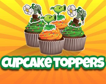 Plants vs. Zombies Cupcake Toppers