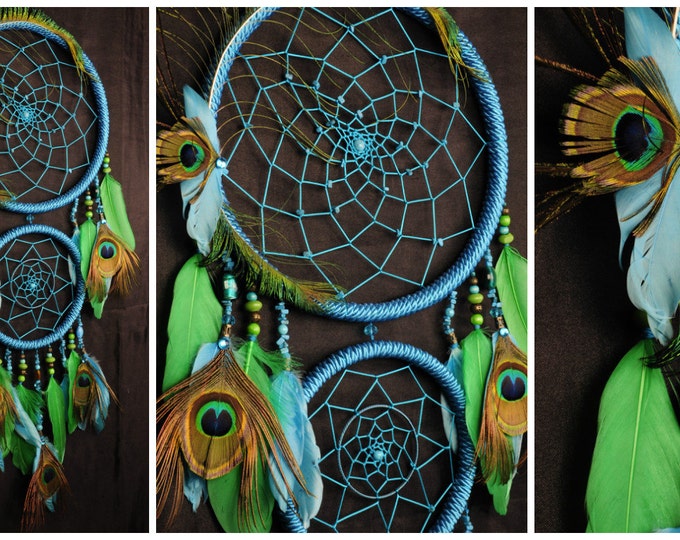 Dreamcatcher New Blue Dream сatcher gift idea blue dreamcatchers boho dreamcatcher wall handmade gift blue decor Christmas New Year gift