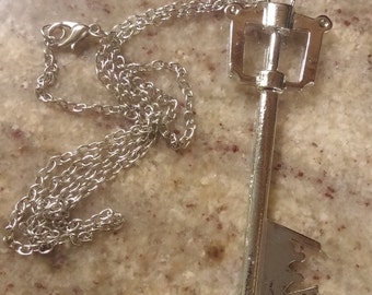 Items similar to Blue Spellbinder - Kingdom Hearts Keyblade necklace on ...