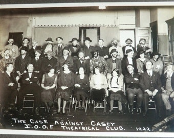 1922 Odd Fellows Photo Theatrical Club Dressed in Costume