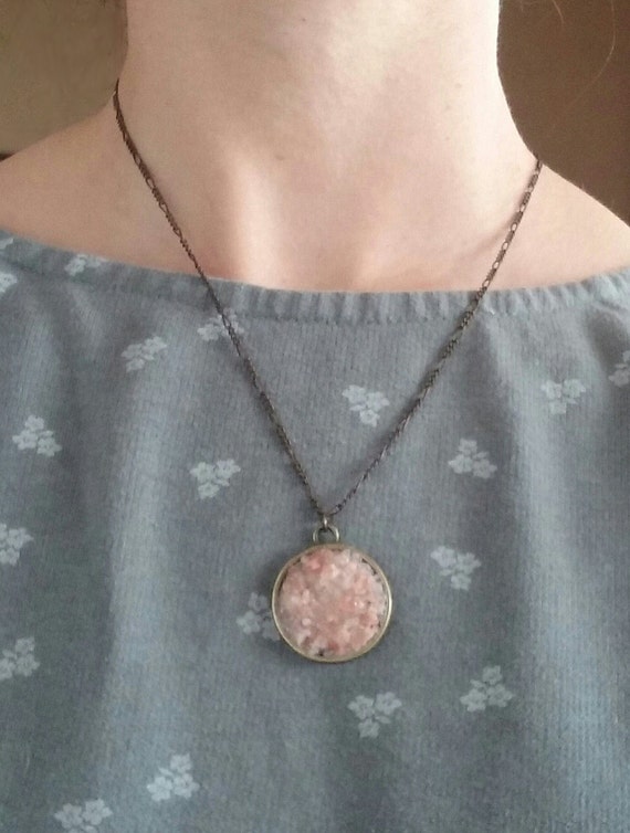 Druzy Style Himalayan Sea Salt Necklace Large by realsaltjewelry