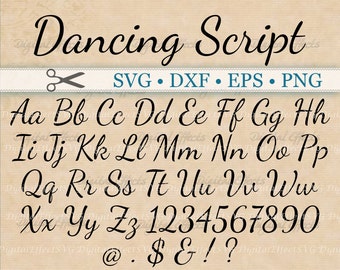 cursive font