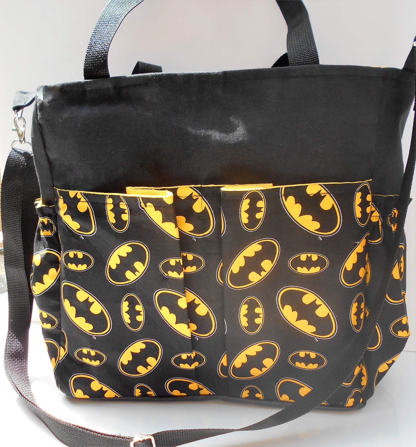 Boys Diaper Bag Etsy Dc Ics Batman Diaper Bag Large Baby Tote