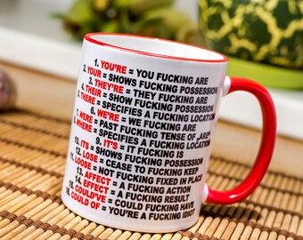 Rude mug | Etsy