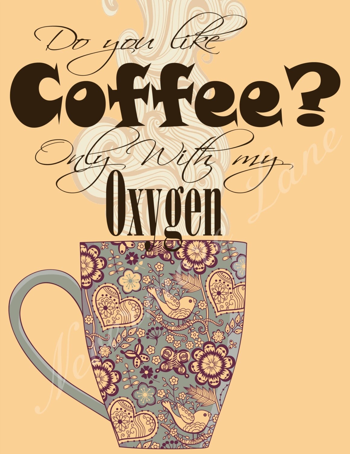 printable quote do you like coffee instant digital