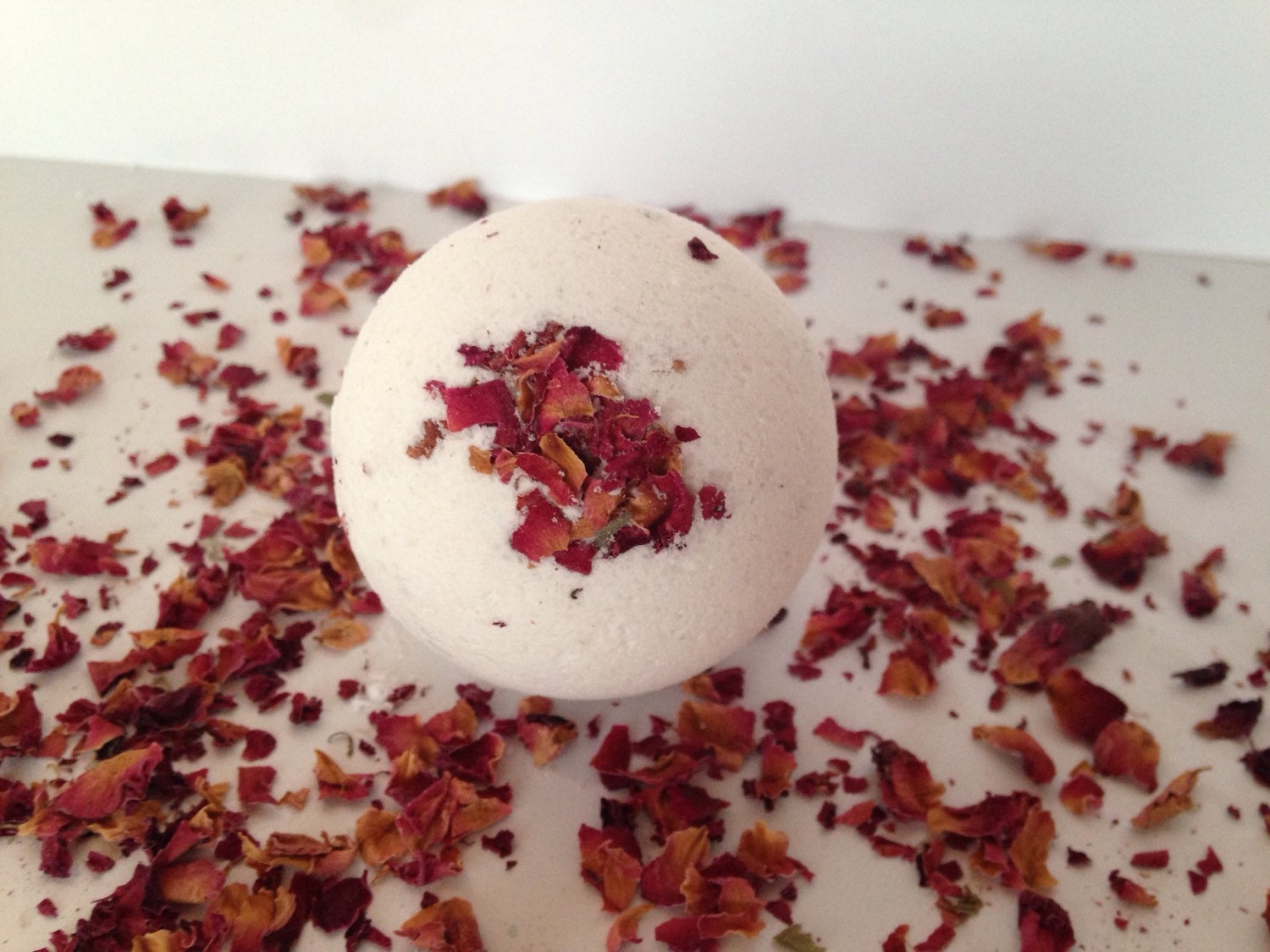 Aphrodite Rose bath bomb Rose petal bath fizzie by NeptuneGarden
