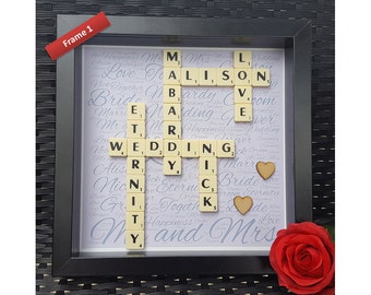 Scrabble Frame, Scrabble, Scrabble Tiles, Scrabble Wall Art, Scrabble Letters, Scrabble Word Gift, Scrabble Card, Scrabble Pictures