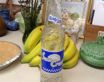 Sun Crest King Size Vintage Soda Bottle Retro 1950s