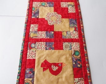Quilted Table Runner, Bright Colored Table Runner, Mexican Fiesta Table