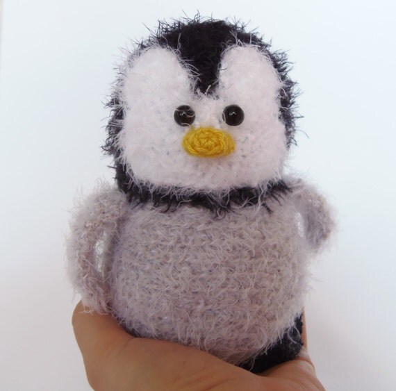 Free Shipping Knit Penguin Knitted Toys hand knitted by TVGurman1