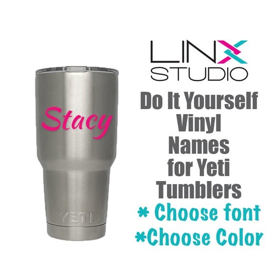 Yeti Name Decals Yeti Tumbler Name Stickers DIY