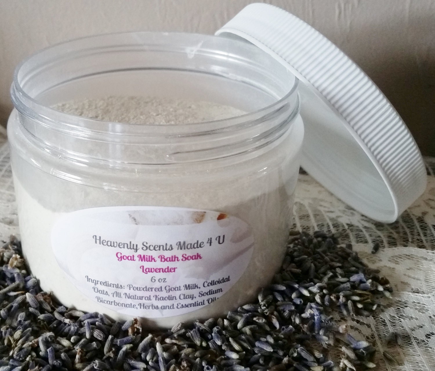 Goat Milk Powdered Bath/Foot Soak Large by HeavenlyScentsMade4U