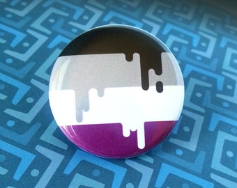 Button - Asexual LGBT Queer Pride Flag!