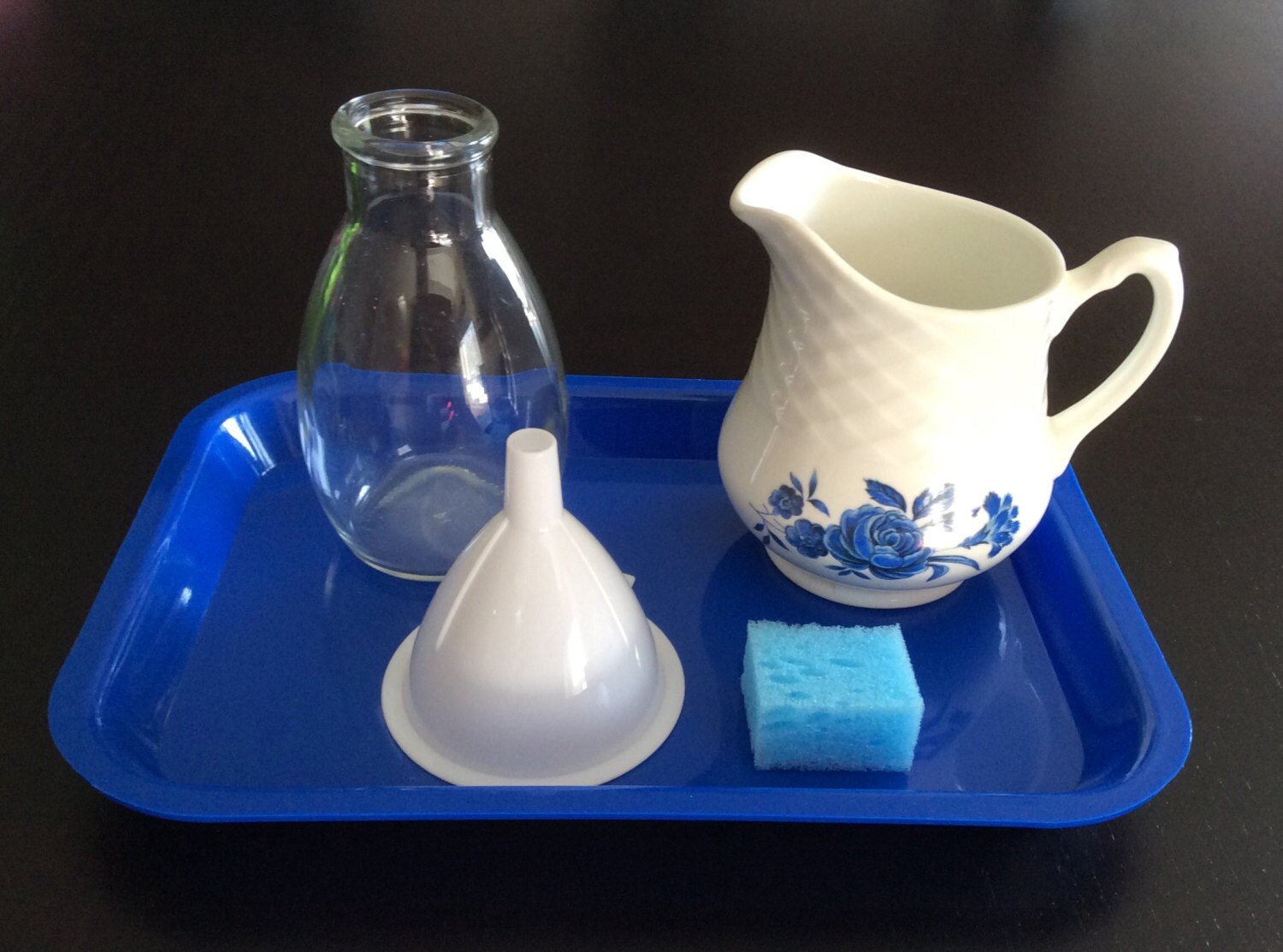 Montessori Pouring with Funnel Activity