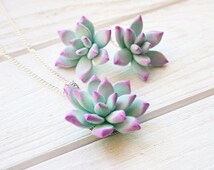 Popular items for silver succulent on Etsy