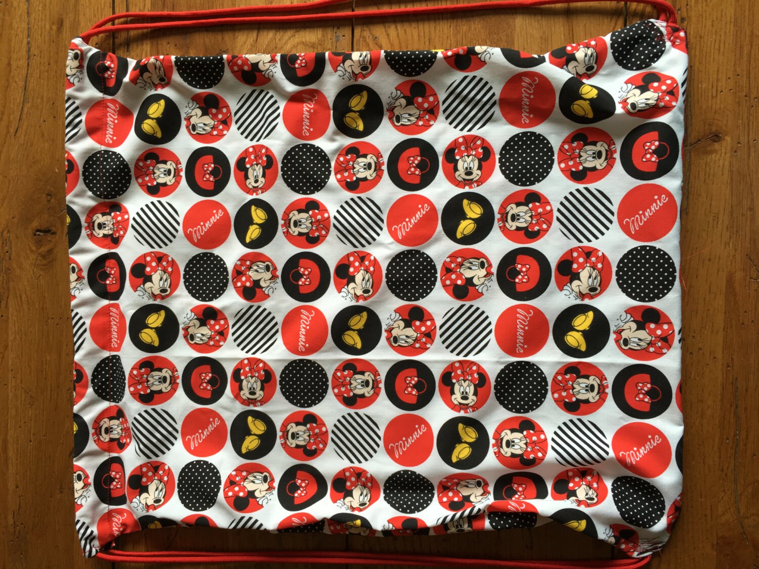 minnie mouse drawstring backpack