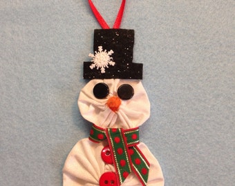 Items similar to PDF pattern for yo-yo snowman (large) on Etsy