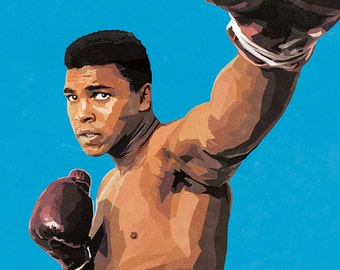 Items similar to Muhammed Ali Dictionary Art Print on Etsy