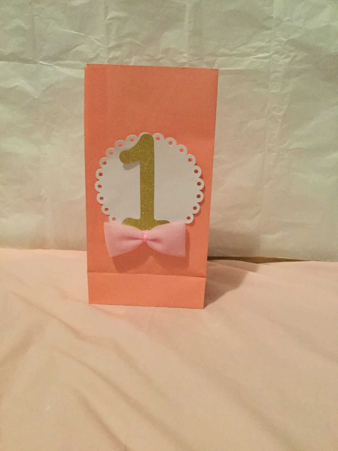 Girl first birthday party goodie bags by Awesomepapercreation