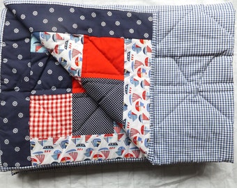 Sale - Nautical single Patchwork Quilt