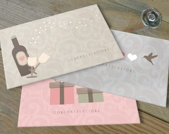 Assorted Wedding Congratulations Notes, Set of 10 Note Cards with envelopes
