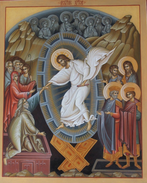 The Resurrection Of Jesus Christ The Descent By Iconsbyzantineshop