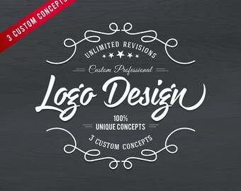 Logo Design, Logo Design, Watercolour Logo, whimsical logo, Flower Logo, Handdrawn Logo, Chalkboard Logo