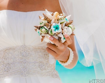 Sea Shell Bouquet Wedding Bouquet Sea Shore Wedding Beach Wedding Bouquet