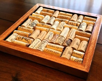 Wood Wine Cork Pot Holder Trivet (3pc sets available)