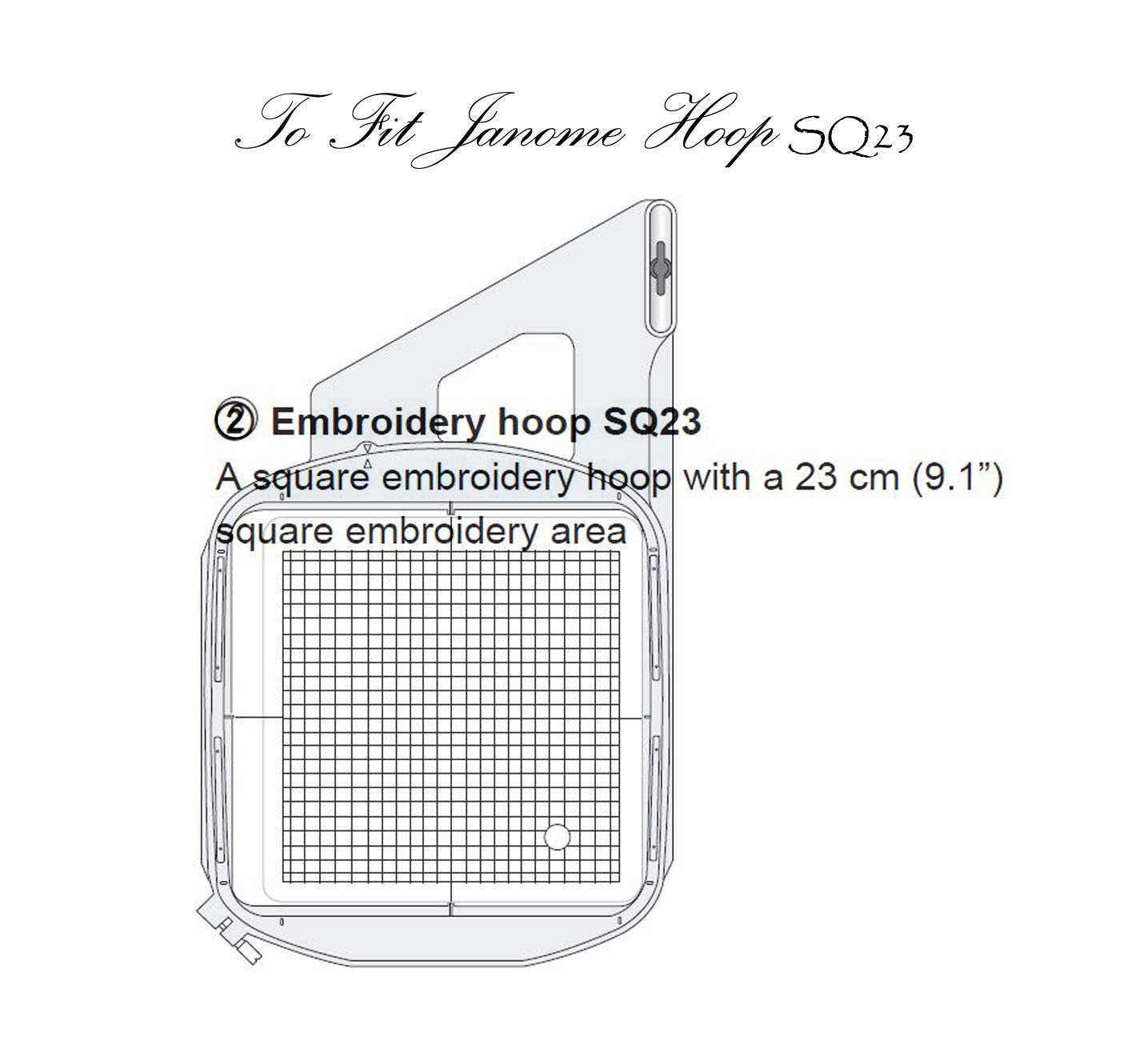 Machine Embroidery Design Large Singer Featherweight