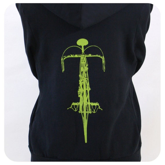 black and lime green hoodie