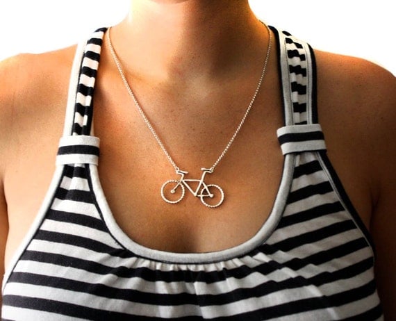 handmade sterling silver bike necklace pfeffer handmade sterling silver bike necklace pfeffer