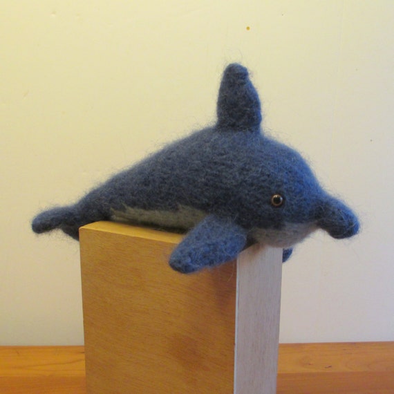 blue stuffed dolphin