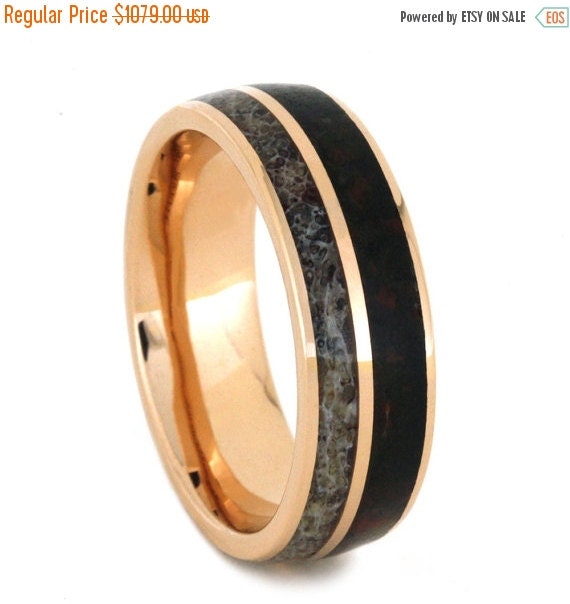  Wedding  Sale  Rose  Gold  Ring  for Men Unique Rose  by 