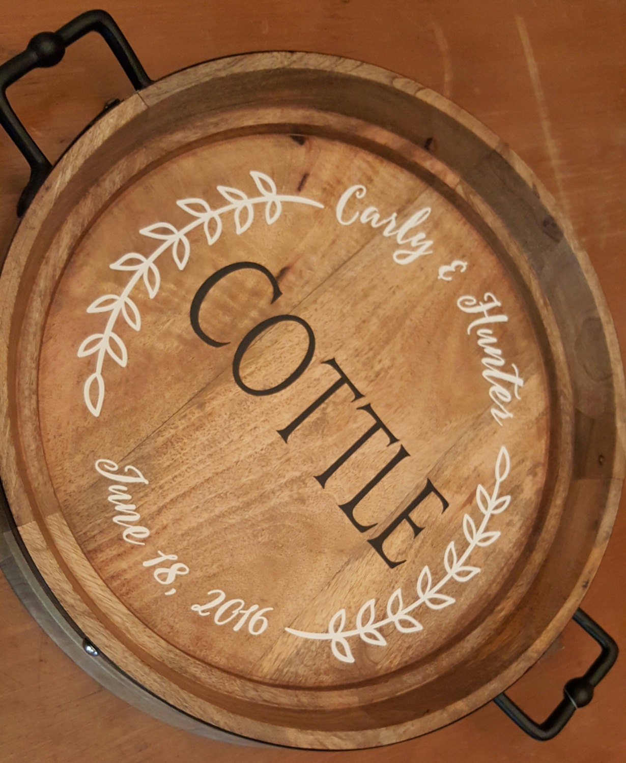 Last Name with est. Date Wedding Custom Wall Decor Words Vinyl