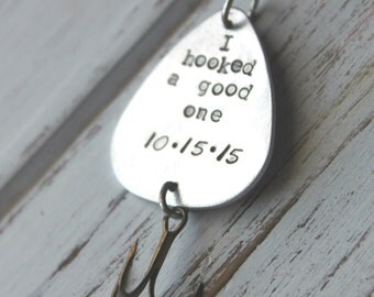 FREE SHIPPING. Father's Day, Fishing lure, personalized fishing lure, fisherman, spinner bait, fishing accessories, Father's Day