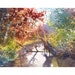 watercolor landscape painting PRINT creek and tree summer