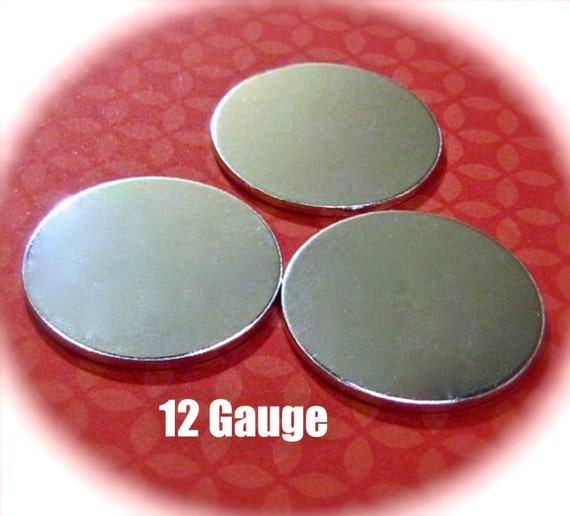 60 Discs 1 12 Gauge Polished Discs Round Blanks VERY