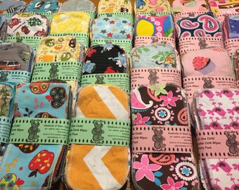 GO UNPAPER: MamaBear Reusable Cloth Wipes - 104 count - Replace All the Paper in Your House!