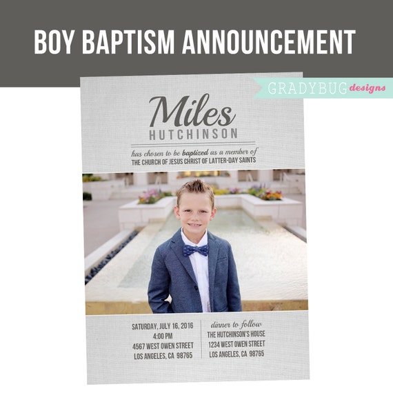 Baptism Invitations Lds Boy 6