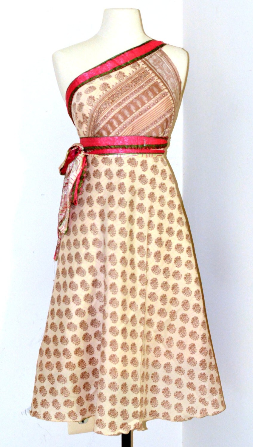 Silk Sari Wrap Skirt/wrap skirt/ many ways to wear/beach