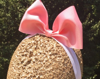 Made to Match Daisy the Duck pink bow girls stretch headband Halloween Costume Prop