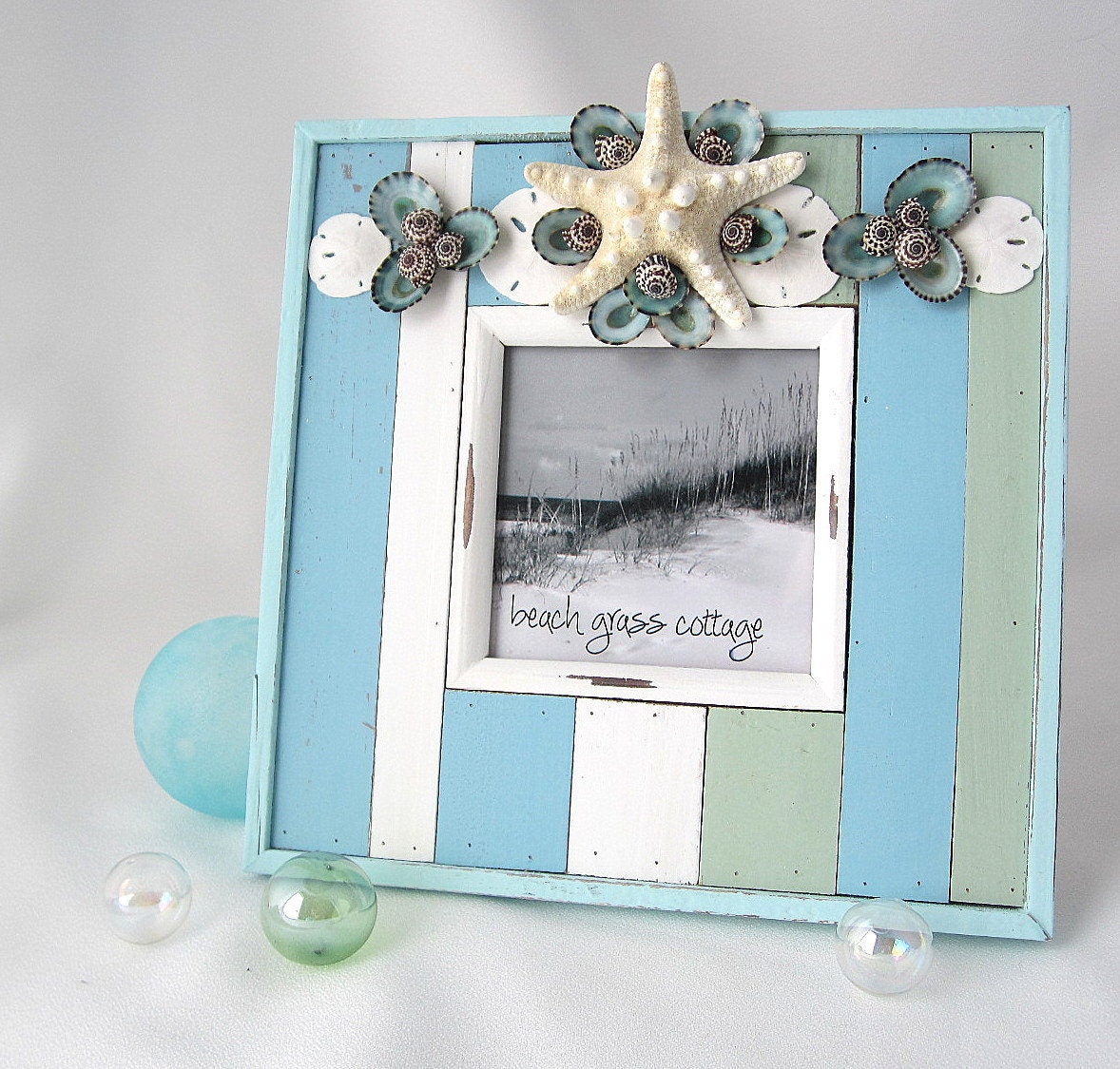 Beach Decor Seashell Picture Frame Nautical Beach House