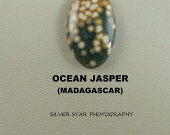 Ocean Jasper Oval Designer Cabochon for Jewelry Artisans.
