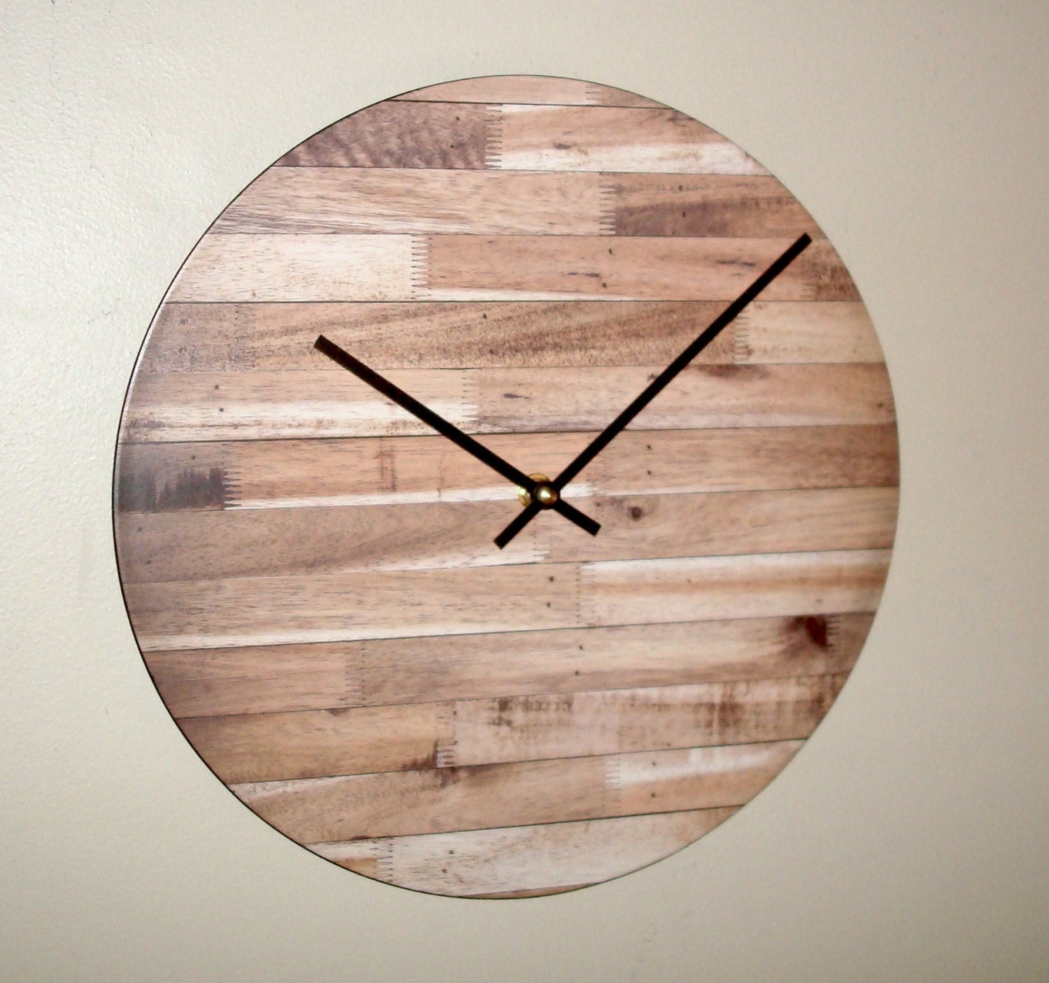 12 Inch Rustic Wall Clock SILENT Unique Rustic by MakingTimeTC