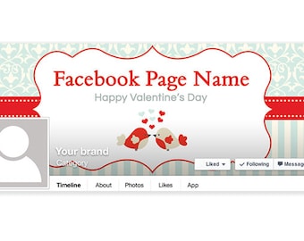 SALE 30% OFF Valentine's Day Facebook Timeline Cover - PS1