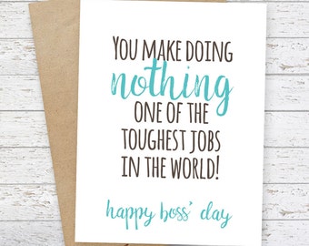 Funny Administrative Professionals Day Card by FlairandPaper