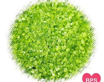 Lime Green Sparkling Sugar, Lime Green Sprinkles, Christmas Sprinkles, Green Coarse Sugar, St. Patrick's Day Sprinkles, Edible Sprinkles