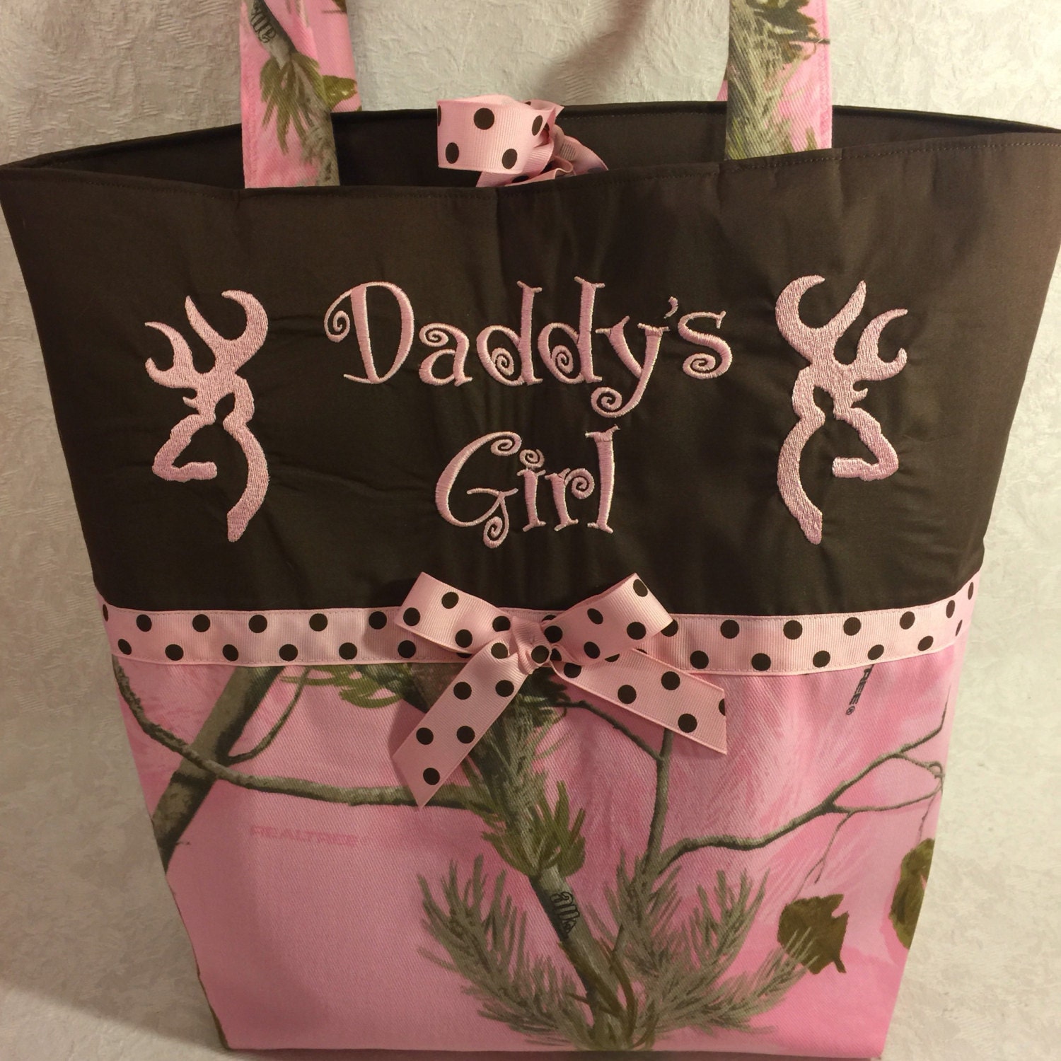 Daddy's girl diaper bag tote bag daddy's bag camo